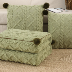 Plaid-Coussin Taffel DuoCocoon™ – Élégance enveloppante & douceur profonde