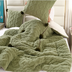 Plaid-Coussin Taffel DuoCocoon™ – Élégance enveloppante & douceur profonde