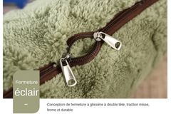 Plaid-Coussin Taffel DuoCocoon™ – Élégance enveloppante & douceur profonde